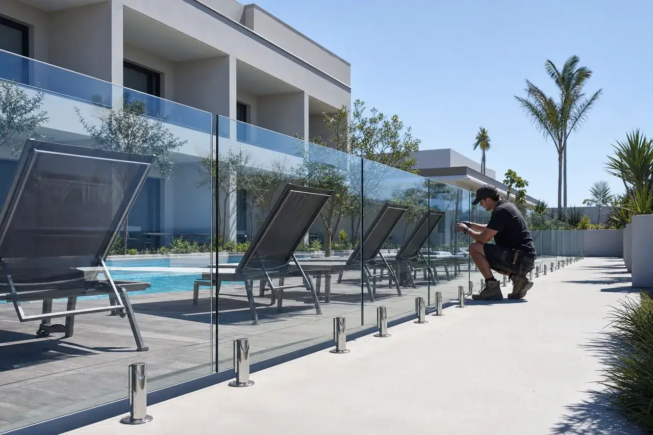 Commercial Glass Fencing in Perth