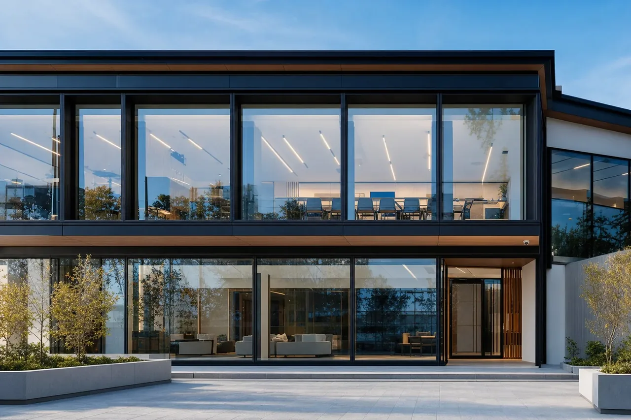 Two-storey commercial glazing fit-out in Leederville, Perth